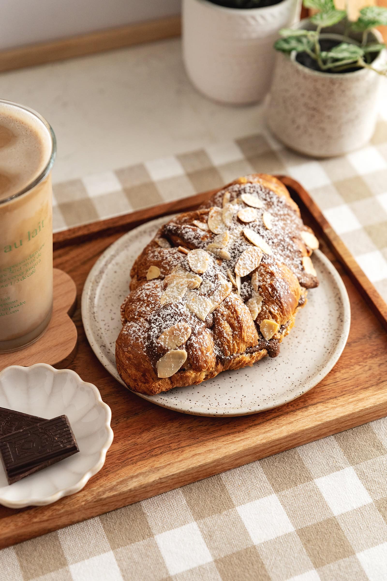 chocolate almond croissants